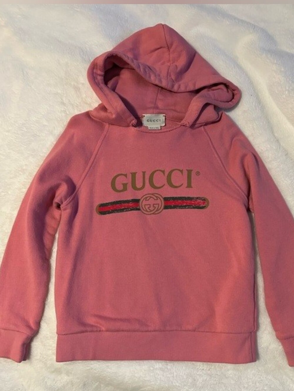 Gucci Pink Hoodie Sweatshirt XXS/XS